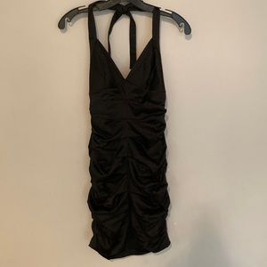 BCBG Black Halter Party Dress